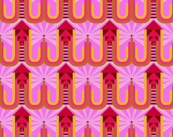 Welcome Home Fabric by Anna Maria Horner -- Fat Quarter of New York in Gelato