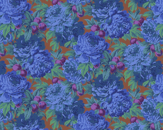 Kaffe Fassett Collective February 2020 -- Fat Quarter of Philip Jacobs Luscious in Blue