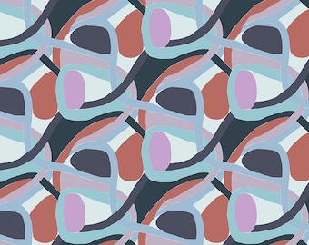 After the Rain by Bookhou for Anna Maria Horner Conservatory Chapter 3 with Free Spirit Fabrics- Fat Quarter of Woven in Heather