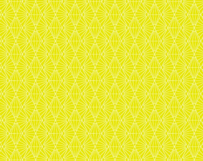 Fabrics From the Attic by Guicy Guice for Andover Fabrics - Fat Quarter of Sunshine in Limoncello