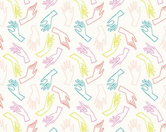 Adorn by Rashida Coleman Hale -- Gesture in Cream Soda (RS1021-11) by Ruby Star Society for Moda -- Fat Quarter