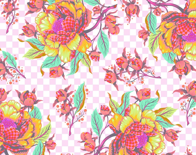 Tula Pink's Untamed -- Fat Quarter Peony for Your Thoughts in Lunar