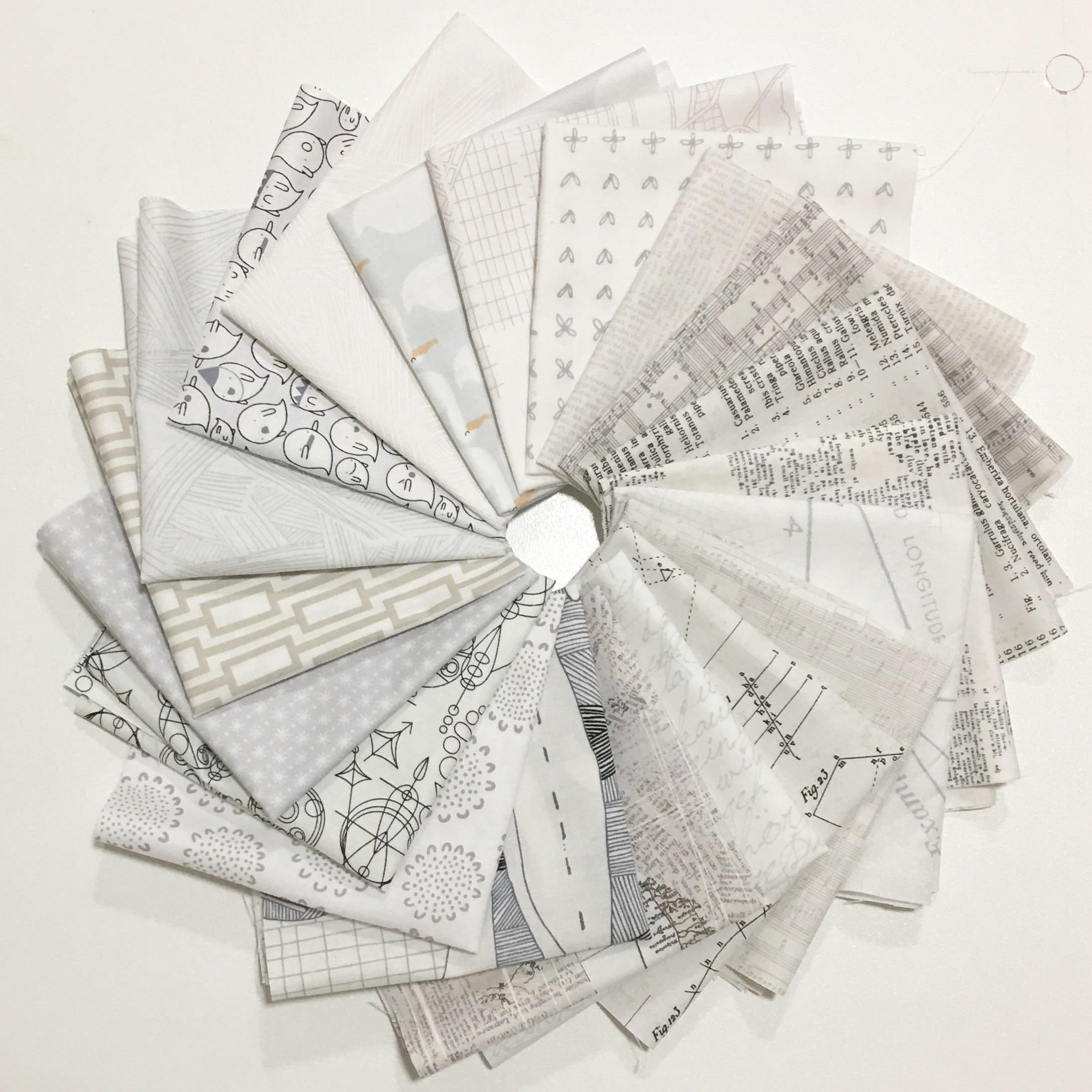 Fat 8th Bundle of 20 Low Volume Fabrics