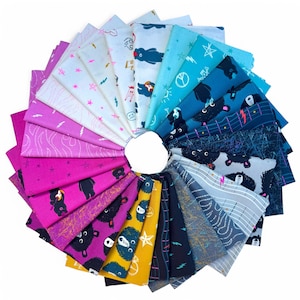 Nalle och björnarna av Ruby Star Society -- Fat Quarter-paket med 25
