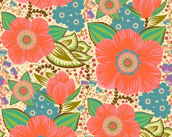 Overdressed by Anna Maria Parry -- Fat Quarter of AMT149- 12V Honorable Mention in Coral