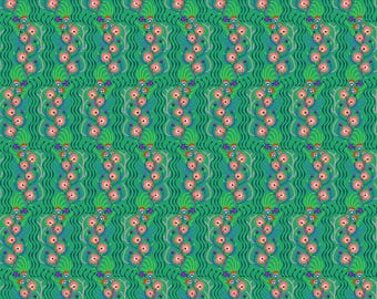 Allegory by Anna Maria Parry -- Fat Quarter of AMT147- 72C Tambourine in Jade