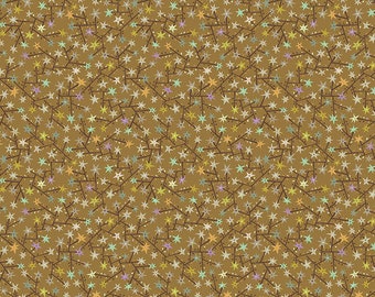 New Vintage by Kathy Doughty for Free Spirit Fabrics - Fat quarter of Tangled in Caramel