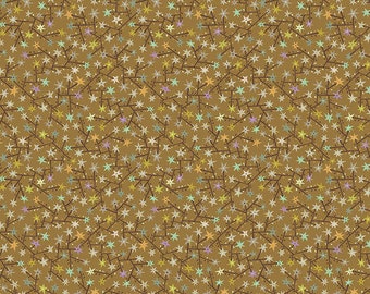 New Vintage by Kathy Doughty for Free Spirit Fabrics - Fat quarter of Tangled in Caramel