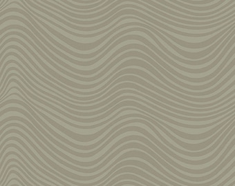 Stealth by Libs Elliot for Andover Fabrics -  Fat Quarter of Waves in Khaki