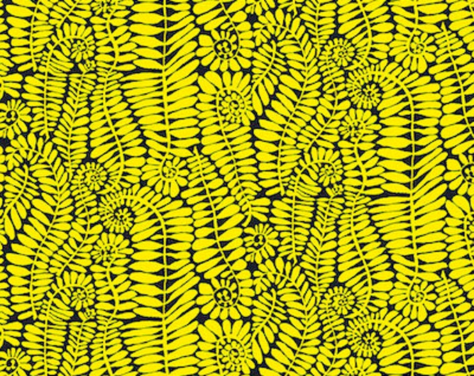 Kaffe Fassett Collective August 2022 -- Fat Quarter of Kaffe Fassett Fronds in Yellow