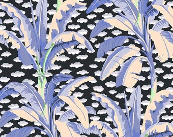 Kaffe Fassett Collective February 2021 -- Fat Quarter of Kaffe Fassett Banana Trees in Grey