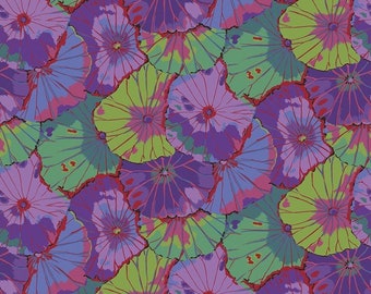 Kaffe Fassett Lotus Leaf in Purple -- Wide Back 108 inches - 25 cm  increment