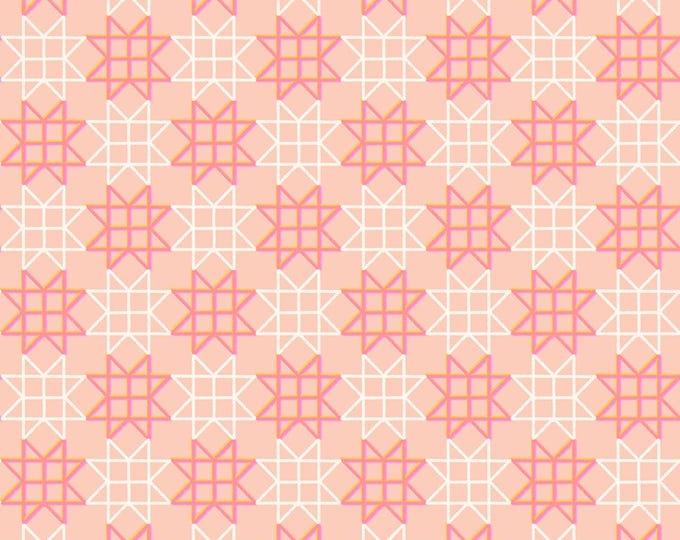 Paper Cuts -- (RS1114 15) Paper Star in Peach by Rashida Coleman Hale for Ruby Star Society