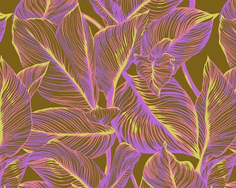 Made My Day Fabric by Anna Maria Horner -- Fat Quarter of Canna in Toffee