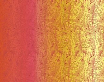 Fat Quarter Little Fluffy Clouds in Mango  - Tula Pink's Daydreamer for Free Spirit Fabrics