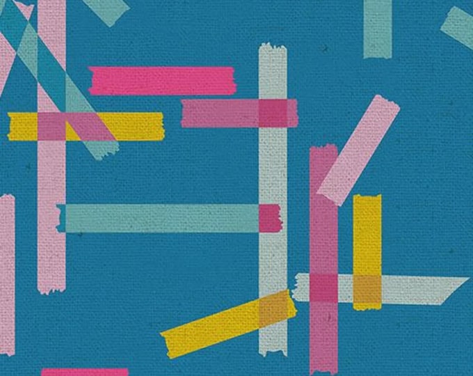 Washi Plus by Rashida Coleman Hale for Ruby Star Society -- 25cm cut of Canvas Washi Tape in Cerulean