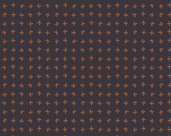 Spooky and Sweeter by Art Gallery Fabrics - Fat Quarter of Crossed Bones Night