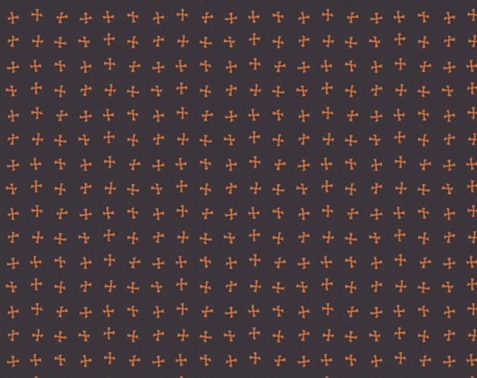 Spooky and Sweeter by Art Gallery Fabrics - Fat Quarter of Crossed Bones Night