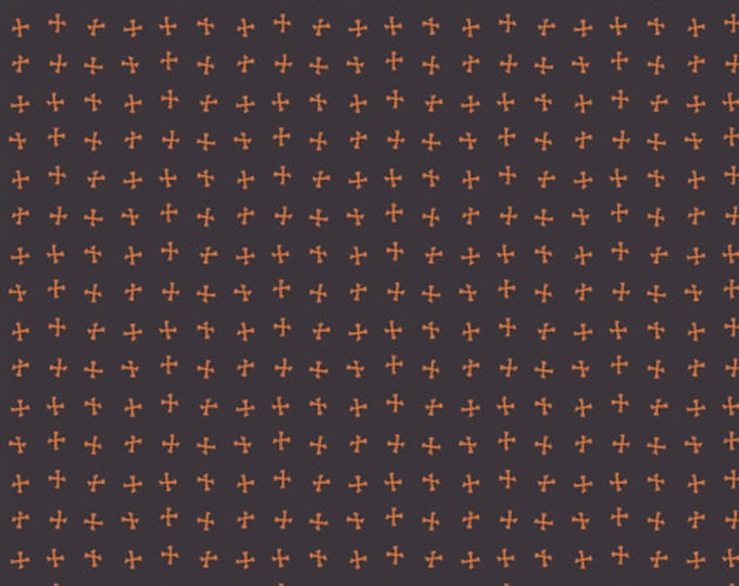 Spooky and Sweeter by Art Gallery Fabrics - Fat Quarter of Crossed Bones Night