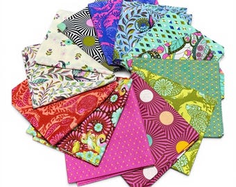 Slow and Steasy by Tula Pink -- Fat Quarter  Bundle of all 13 Prints as shown
