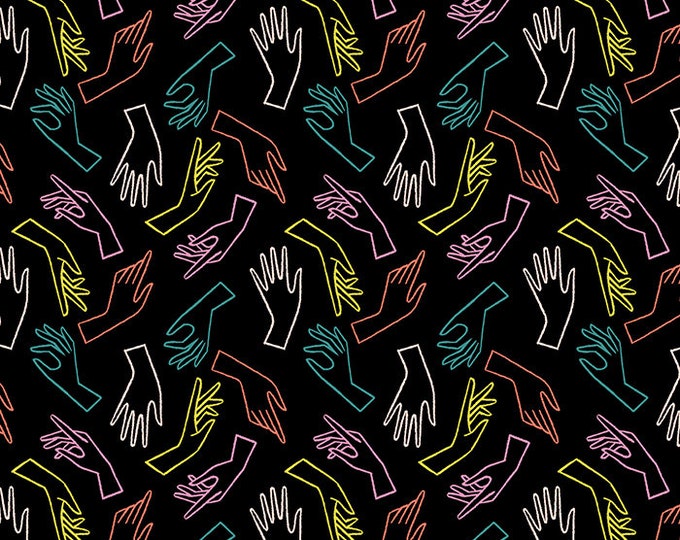 Adorn by Rashida Coleman Hale -- Gesture in Black (RS1021-15) by Ruby Star Society for Moda -- Fat Quarter