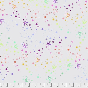 Fat Quarter Fairy Dust in Whisper  - Tula Pink&#39;s True Colors for Free Spirit Fabrics