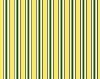 Five and Ten by Denyse Schmidt for Windham Fabrics -- Fat Quarter of Candy Stripe in Yellow (52486-8)