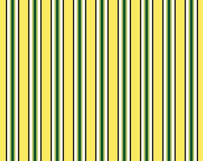 Five and Ten by Denyse Schmidt for Windham Fabrics -- Fat Quarter of Candy Stripe in Yellow (52486-8)