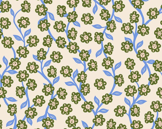 Hello Alice -- (RS2128 11) Chatty Garden in Shell by Sarah Watts for Ruby Star Society