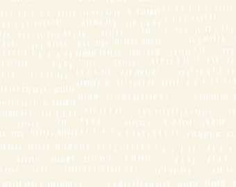 Whiskers and Dash by Sarah Golden for Andover Fabrics - Fat Quarter of Dash in Creme (A-9173-L)