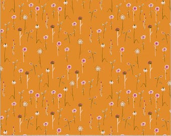 Heather Ross Studio Edit --  52757D-12 Wild Flowers in Orange