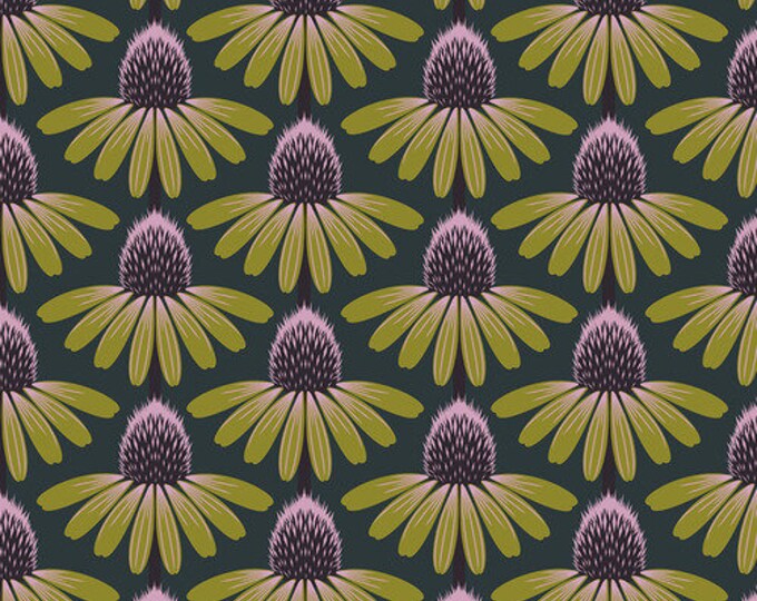 Love Always by Anna Maria Horner Fabrics for Free Spirit Fabrics - Fat quarter of Echinacea in Seaweed