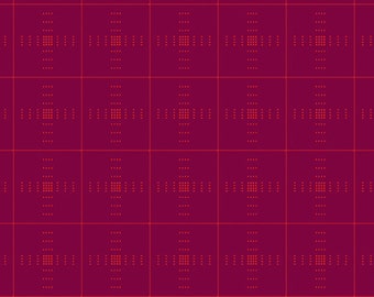 Entwine by Guicy Guice for Andover Fabrics - Fat Quarter of Plaid in Plum
