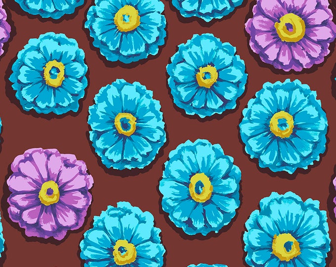 Kaffe Fassett 85 & Fabulous -- Fat Quarter of Zinnia in Aqua