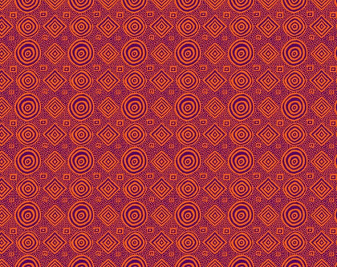 Spring 2018 Kaffe Fassett Collective  -- Fat Quarter of Good Vibrations in Purple