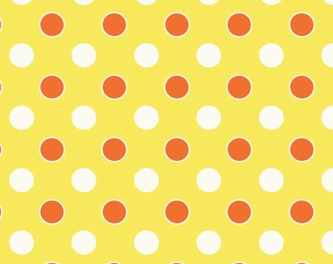 Five and Ten by Denyse Schmidt for Windham Fabrics -- Fat Quarter of Dots in Yellow (52485-8)