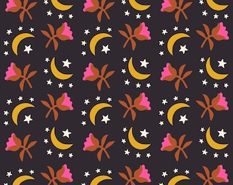 Catnap -- (RS4133 16) Moonflower in Black by Alexia Marcelle Abegg