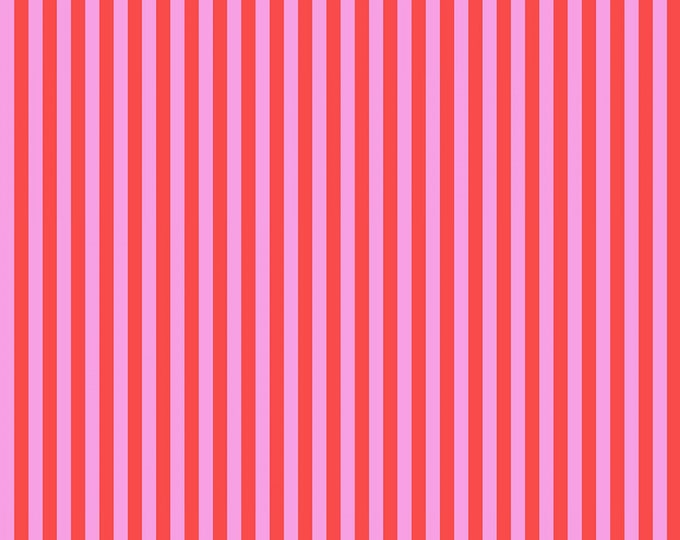 Fat Quarter Tent Stripe in Poppy  - Tula Pink's All Stars Fabric for Free Spirit Fabrics