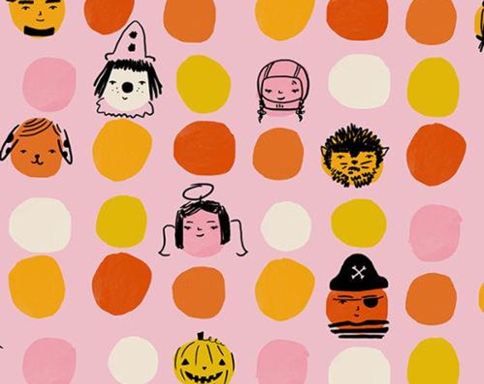 Spooky Darlings by Ruby Star Society -- Fat Quarter of Dress Up in Peony (RS5071 13)