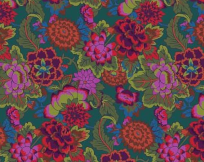 Kaffe Fassett Collective February 2022 -- Fat Quarter of Kaffe Fassett Cloisonne in Teal