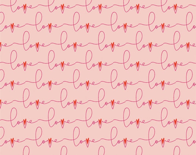 Open Heart by Maureen Cracknell for Art Gallery Studio-  Fat Quarter of Written Love Loud