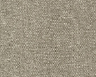 Essex Yarn Dye in Olive Robert Kaufman, 100% Cotton Linen Canvas -- 25cm