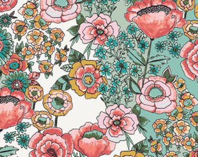 Wild Bloom by Bari J. Ackerman for Art Gallery Fabrics - Flower Shower in Subtle - Fat Quarter
