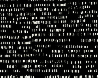 Whiskers and Dash by Sarah Golden for Andover Fabrics - Fat Quarter of Dash in Coal(A-9173-C)