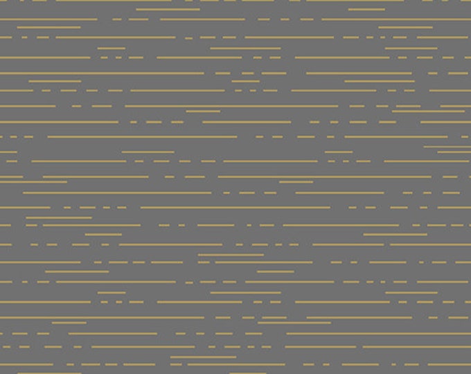 Greatest Hits Volume 1 by Libs Elliot for Andover Fabrics - Dashes in Shale - Fat Quarter