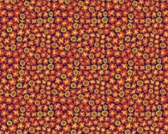 Kaffe Fassett Collective  -- Fat Quarter of Brandon Mably Primulas in Blue