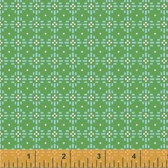 New “Hello Jane” For Windham Fabrics Fat Quarter Cream Floral Quilting Cotton