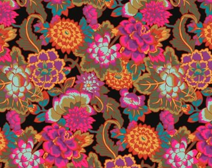 Kaffe Fassett Collective February 2022 -- Fat Quarter of Kaffe Fassett Cloisonne in Black