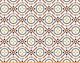 Uppercase Volume 2 by Janine Vangool for Windham Fabrics - Button in Red- Fat Quarter