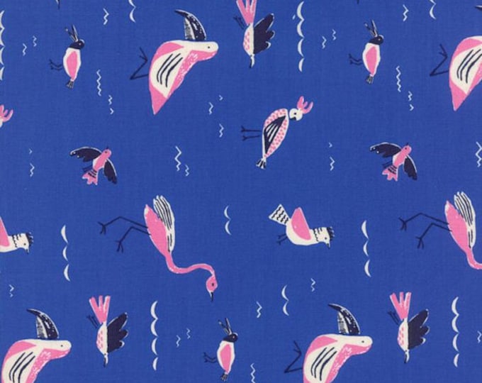 Moda Yucatan Seabirds in Deep Sea (1671120) by Annie Brady -- Fat Quarter